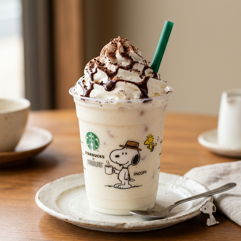 Starbucks Snoopy Vanilla Cream Frappuccino